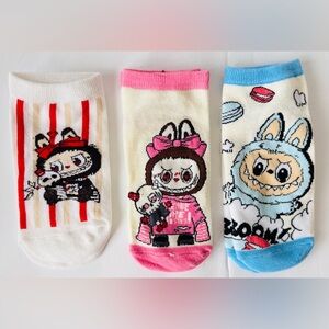 3 Pair Labubu Socks